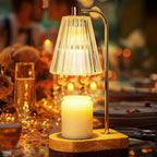 Candle Warmer Lamp Electric Wax Melting Table Light with Dimmer and Timer Flameless Fragrance Lamp for Jar Candles