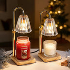 Candle Warmer Lamp Electric Wax Melting Table Light with Dimmer and Timer Flameless Fragrance Lamp for Jar Candles