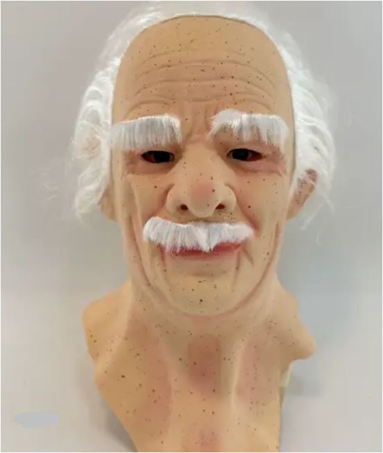 Realistic Latex Full Head Mask Halloween Costume Mask for Adults Breathable Natural Latex Character Disguise