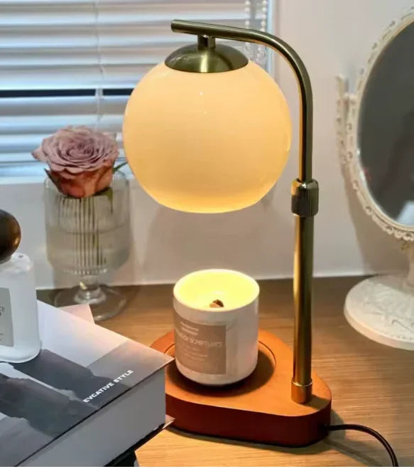 Modern Wood and Glass Table Lamp for Living Room and Bedroom — Harbor Light Co.