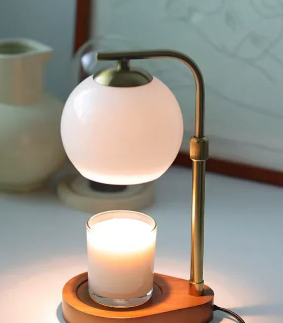 Modern Wood and Glass Table Lamp for Living Room and Bedroom — Harbor Light Co.