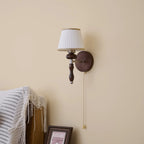 Retro Ash Wood Wall Sconce With Warm LED Glow — Harbor Light Co.
