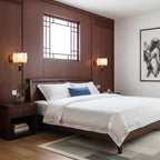 Retro Ash Wood Wall Sconce With Warm LED Glow — Harbor Light Co.