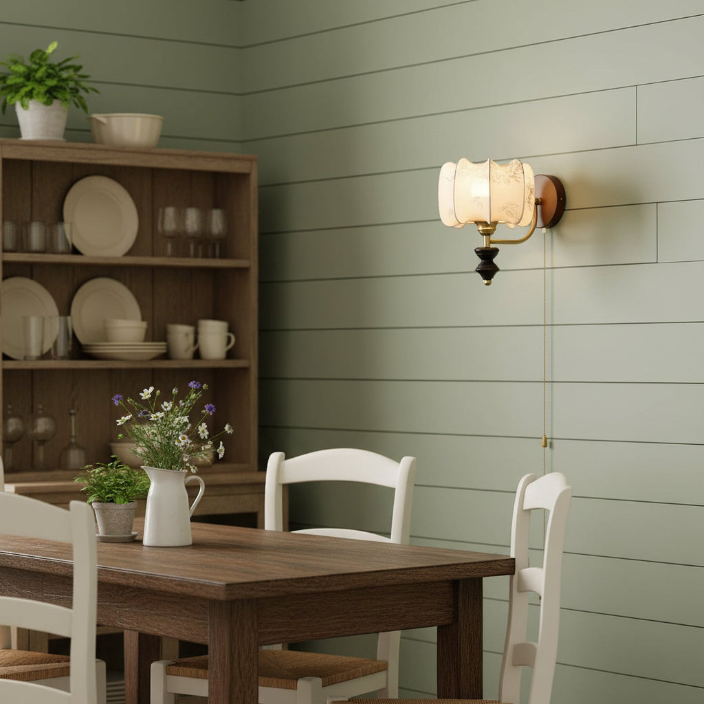 Retro Ash Wood Wall Sconce With Warm LED Glow — Harbor Light Co.