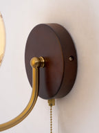 Retro Ash Wood Wall Sconce With Warm LED Glow — Harbor Light Co.