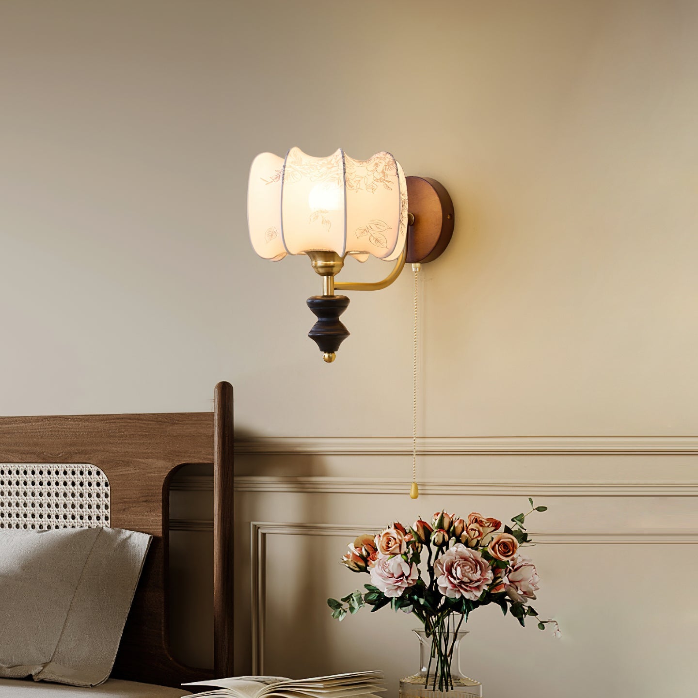 Retro Ash Wood Wall Sconce With Warm LED Glow — Harbor Light Co.