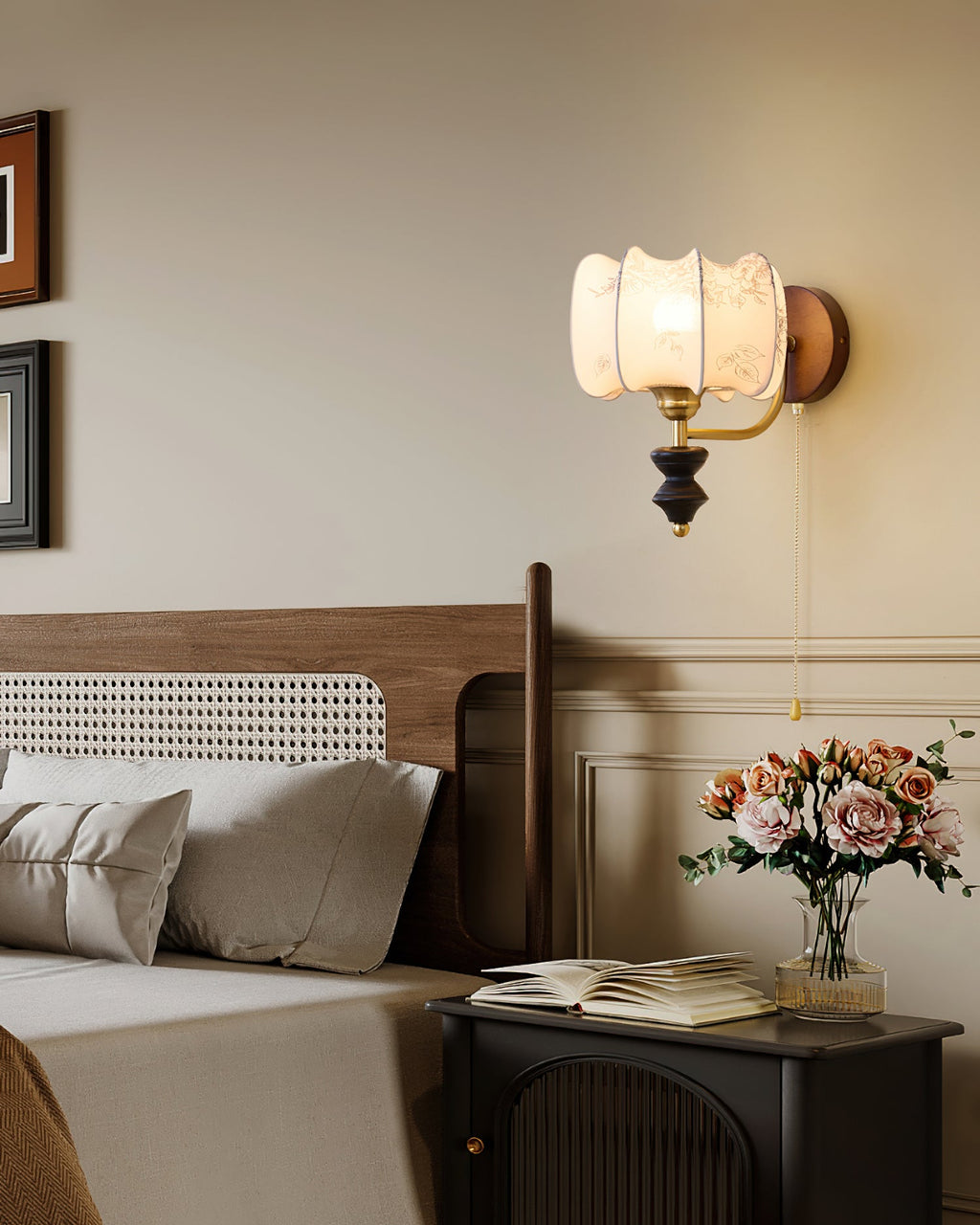 Retro Ash Wood Wall Sconce With Warm LED Glow — Harbor Light Co.