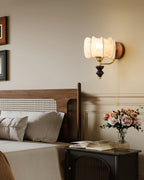 Retro Ash Wood Wall Sconce With Warm LED Glow — Harbor Light Co.