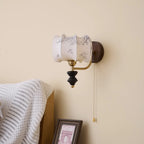 Retro Ash Wood Wall Sconce With Warm LED Glow — Harbor Light Co.