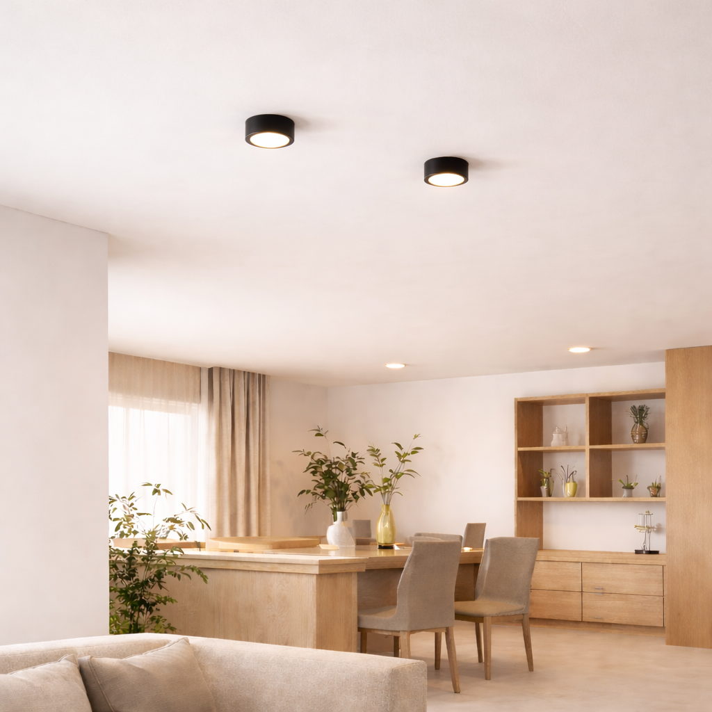 Modern Iron Flush Mount Ceiling Light — Harbor Light Co.