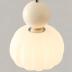 Art Deco Metal and Glass Pendant Light with E27 Bulb Socket