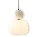 Art Deco Metal and Glass Pendant Light with E27 Bulb Socket