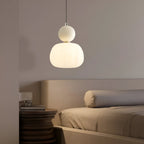 Art Deco Metal and Glass Pendant Light with E27 Bulb Socket