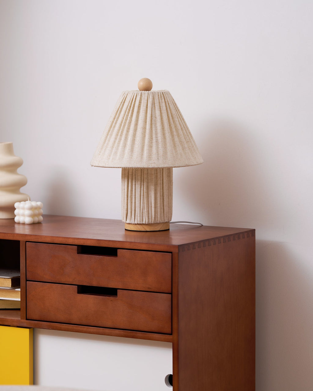 Bohemian Fabric Table Lamp With Warm White Glow — Harbor Light Co.