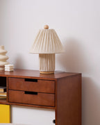 Bohemian Fabric Table Lamp With Warm White Glow — Harbor Light Co.