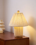 Bohemian Fabric Table Lamp With Warm White Glow — Harbor Light Co.