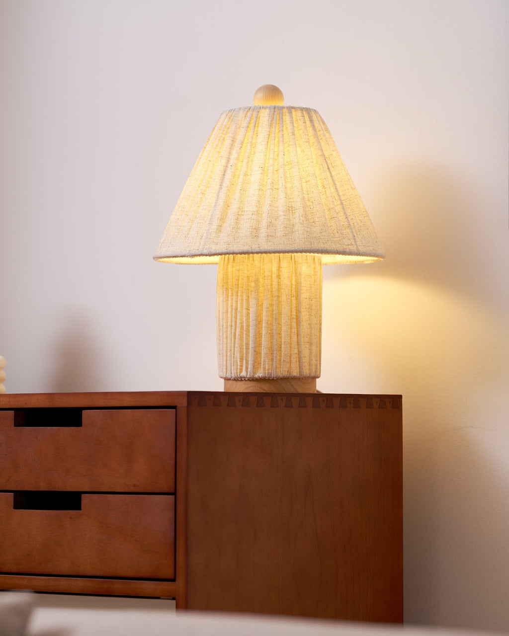 Bohemian Fabric Table Lamp With Warm White Glow — Harbor Light Co.