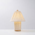 Bohemian Fabric Table Lamp With Warm White Glow — Harbor Light Co.