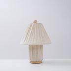 Bohemian Fabric Table Lamp With Warm White Glow — Harbor Light Co.
