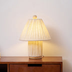 Bohemian Fabric Table Lamp With Warm White Glow — Harbor Light Co.
