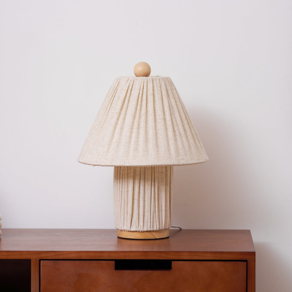 Bohemian Fabric Table Lamp With Warm White Glow — Harbor Light Co.