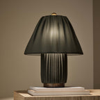 Bohemian Fabric Table Lamp With Warm White Glow — Harbor Light Co.