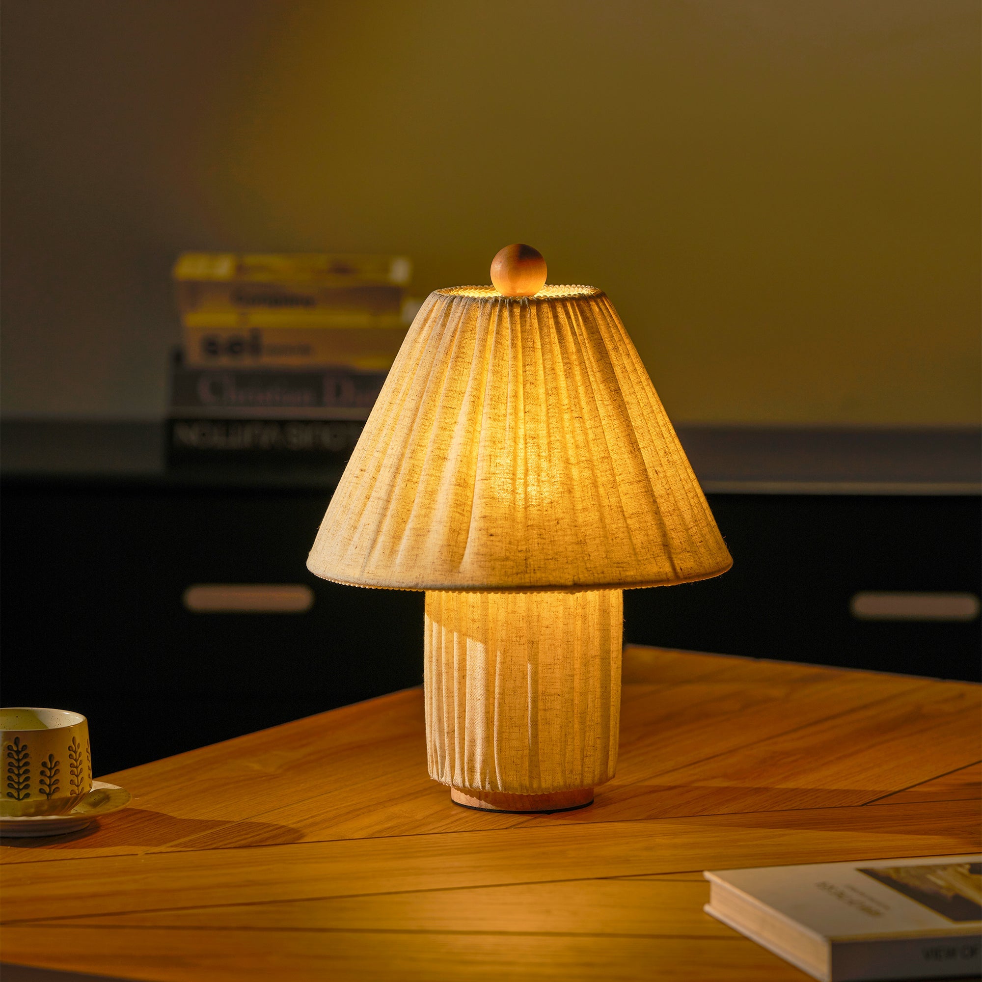 Bohemian Fabric Table Lamp With Warm White Glow — Harbor Light Co.