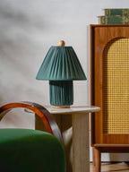 Bohemian Fabric Table Lamp With Warm White Glow — Harbor Light Co.