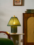 Bohemian Fabric Table Lamp With Warm White Glow — Harbor Light Co.