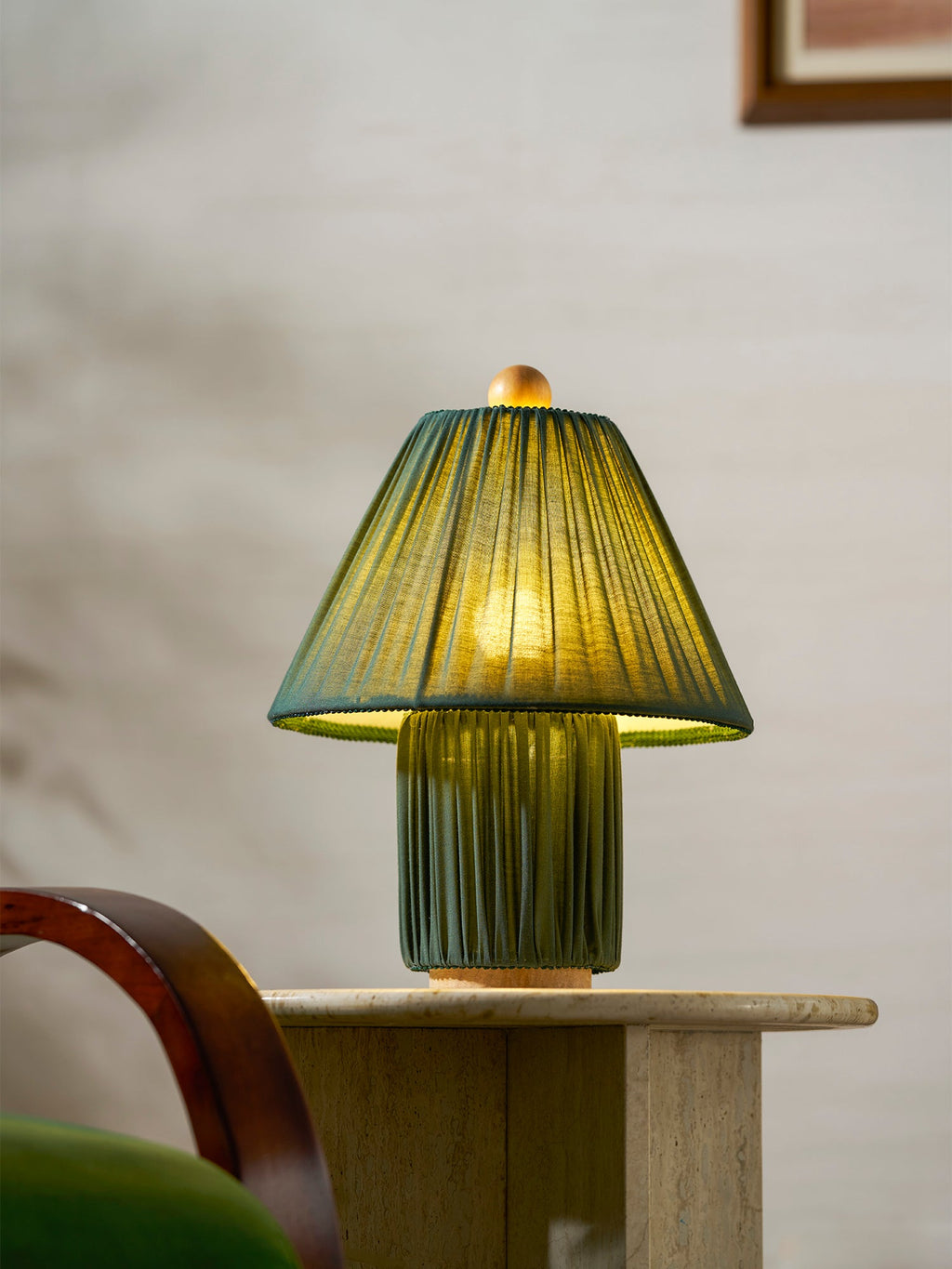 Bohemian Fabric Table Lamp With Warm White Glow — Harbor Light Co.
