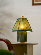 Bohemian Fabric Table Lamp With Warm White Glow — Harbor Light Co.