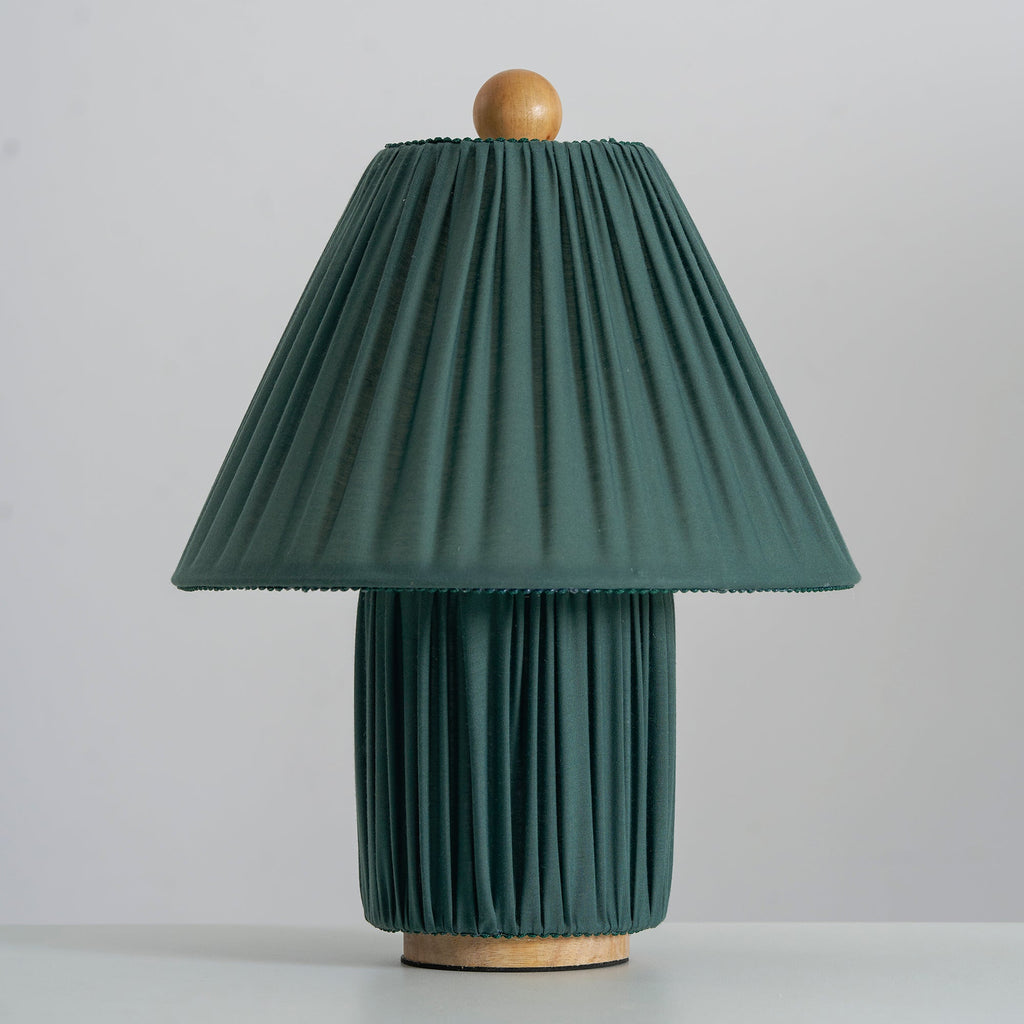 Bohemian Fabric Table Lamp With Warm White Glow — Harbor Light Co.