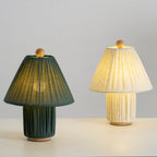 Bohemian Fabric Table Lamp With Warm White Glow — Harbor Light Co.