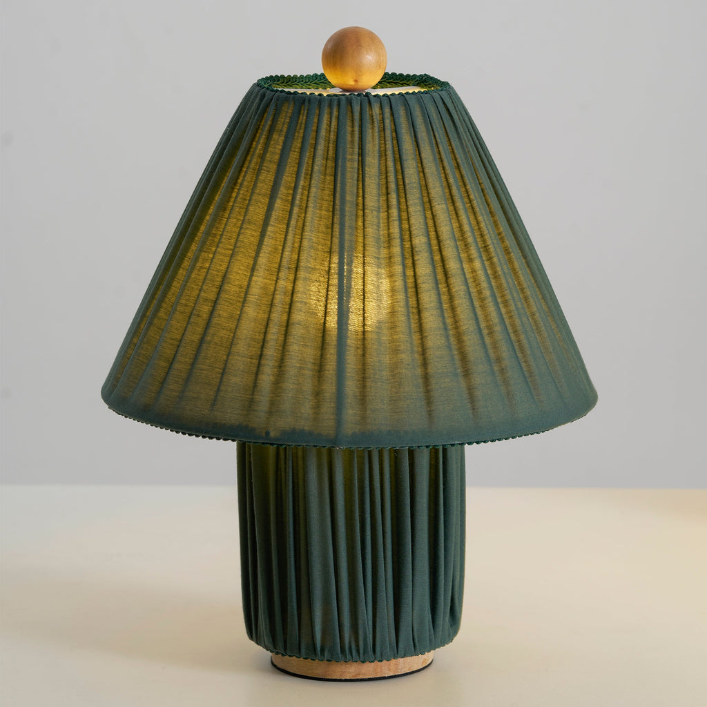 Bohemian Fabric Table Lamp With Warm White Glow — Harbor Light Co.