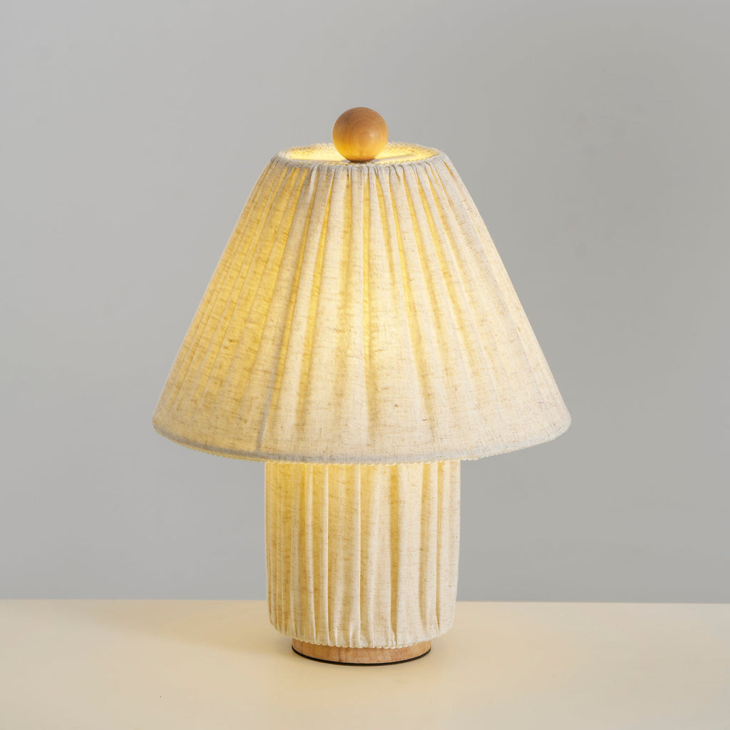 Bohemian Fabric Table Lamp With Warm White Glow — Harbor Light Co.