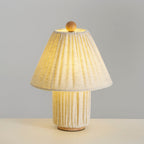 Bohemian Fabric Table Lamp With Warm White Glow — Harbor Light Co.