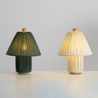 Bohemian Fabric Table Lamp With Warm White Glow — Harbor Light Co.