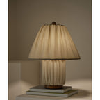 Bohemian Fabric Table Lamp With Warm White Glow — Harbor Light Co.