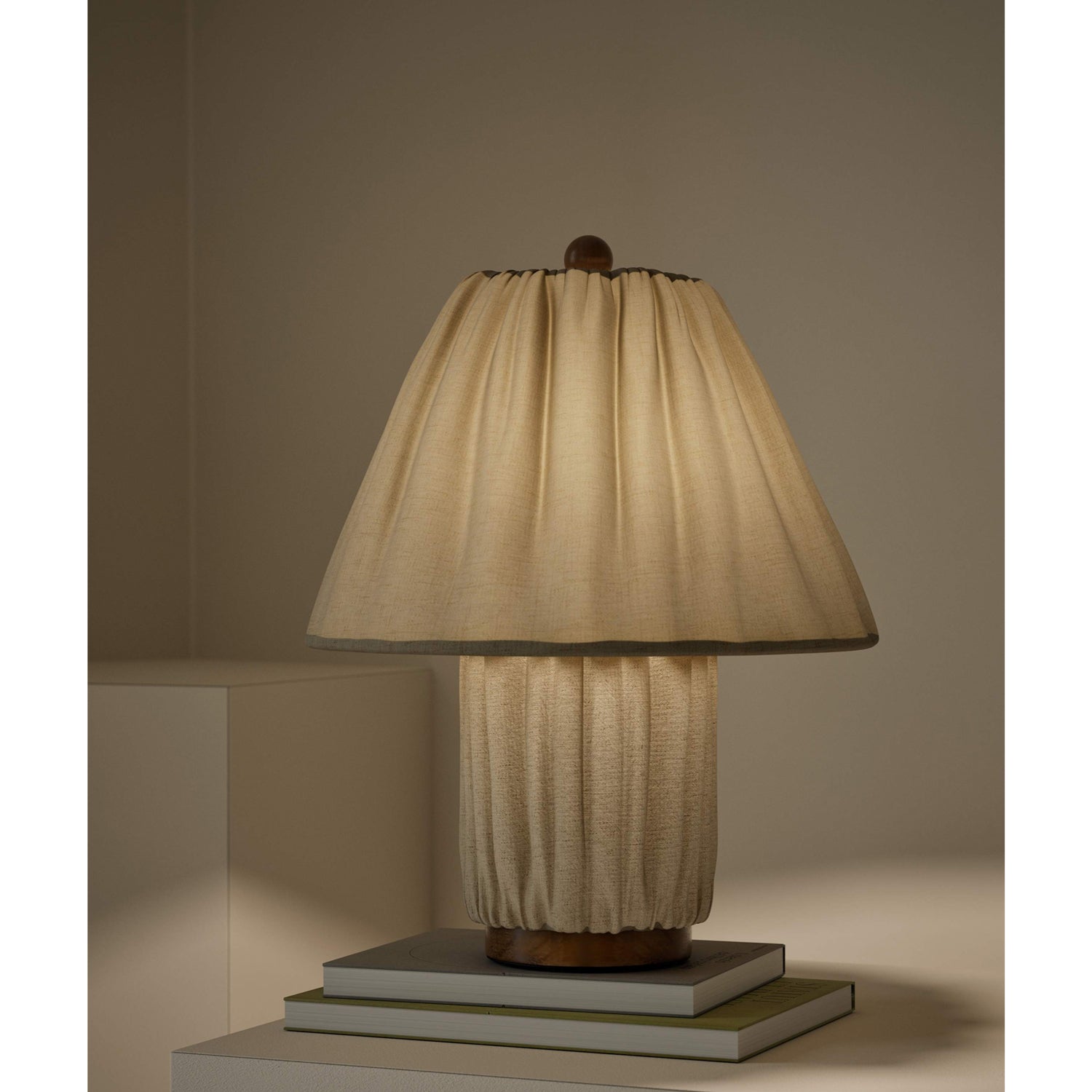 Bohemian Fabric Table Lamp With Warm White Glow — Harbor Light Co.