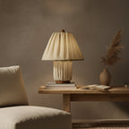 Bohemian Fabric Table Lamp With Warm White Glow — Harbor Light Co.