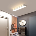 Modern Long Rectangle Flush Mount Ceiling Light with LED
