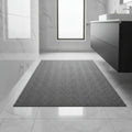Absorbent Door Mat Quick-Drying Washable Entryway Rug Stain-Resistant Indoor Doormat with Geometric Pattern for Front Door Hallway and Patio