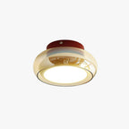 Flush Mount Glass Ceiling Light with LED Light