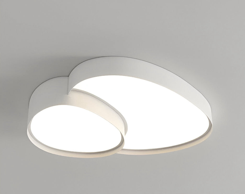 Modern Overlapping Disc Flush Mount Ceiling Light