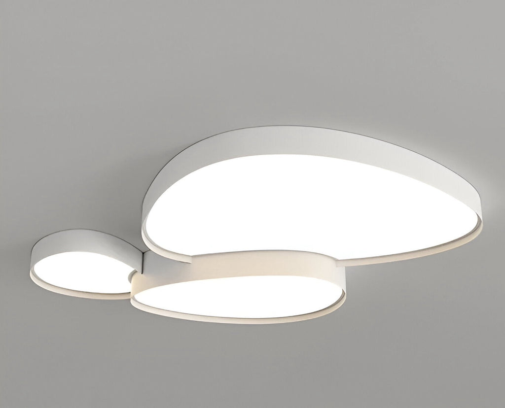 Modern Overlapping Disc Flush Mount Ceiling Light