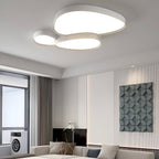 Modern Overlapping Disc Flush Mount Ceiling Light