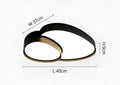 Modern Overlapping Disc Flush Mount Ceiling Light