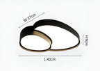 Modern Overlapping Disc Flush Mount Ceiling Light