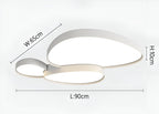 Modern Overlapping Disc Flush Mount Ceiling Light