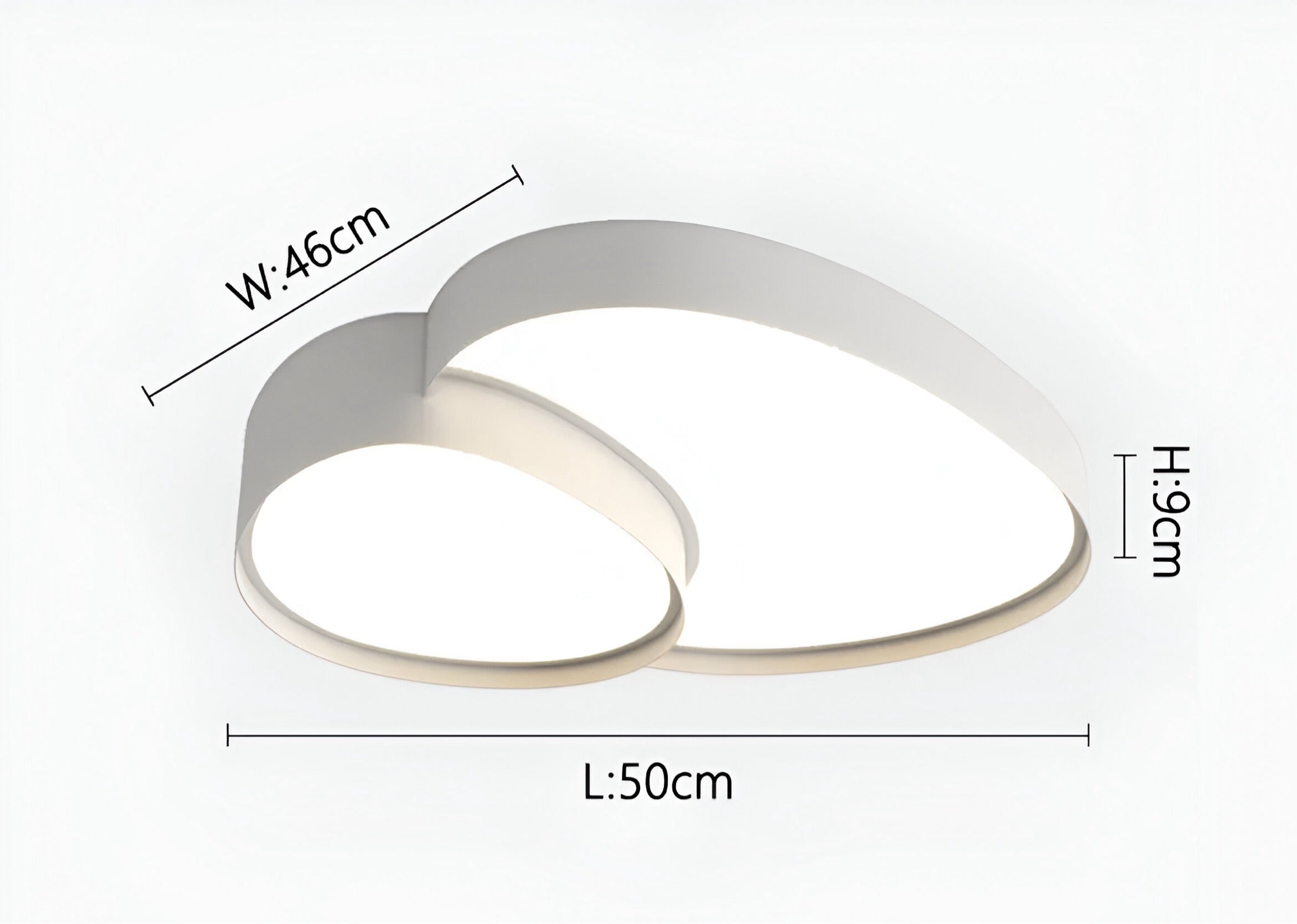 Modern Overlapping Disc Flush Mount Ceiling Light